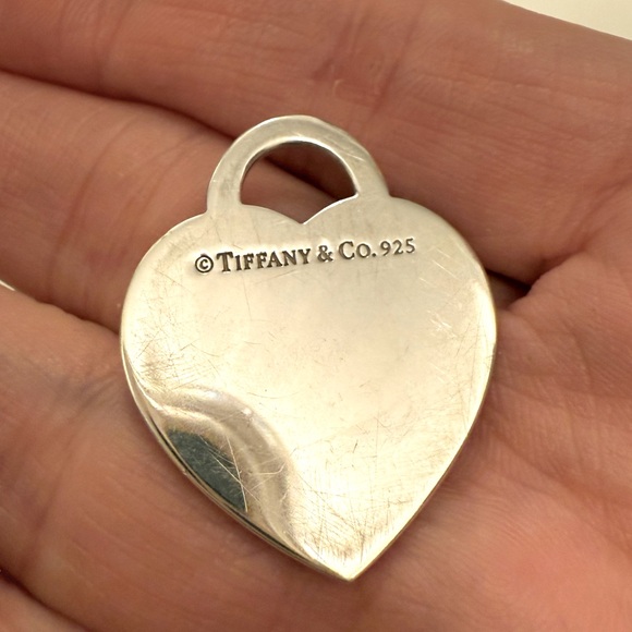 Authentic and retired Tiffany heart tag pair - Picture 5 of 5
